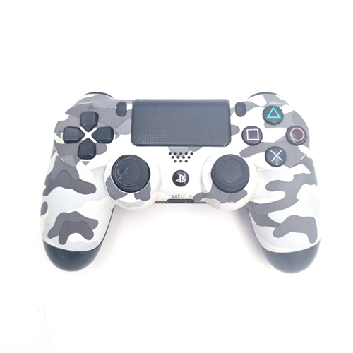 Playstation 4 - Dual Shock 4 Wireless Controller - white camouflage - PS4 Tilbehør (C Grade) (Genbrug)